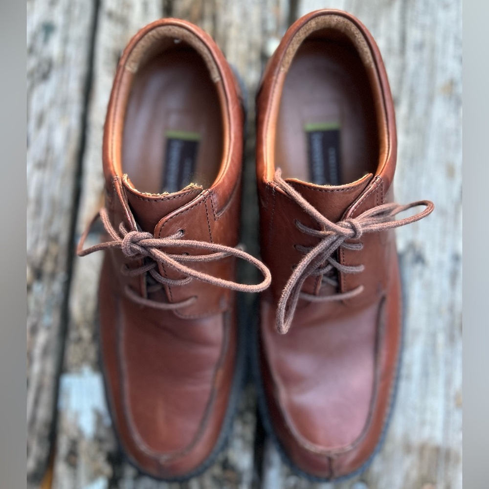 Johnston & Murphy Men’s Oxford Brown Leather Lace Up Dress Shoes. Size 8M - Picture 9 of 9